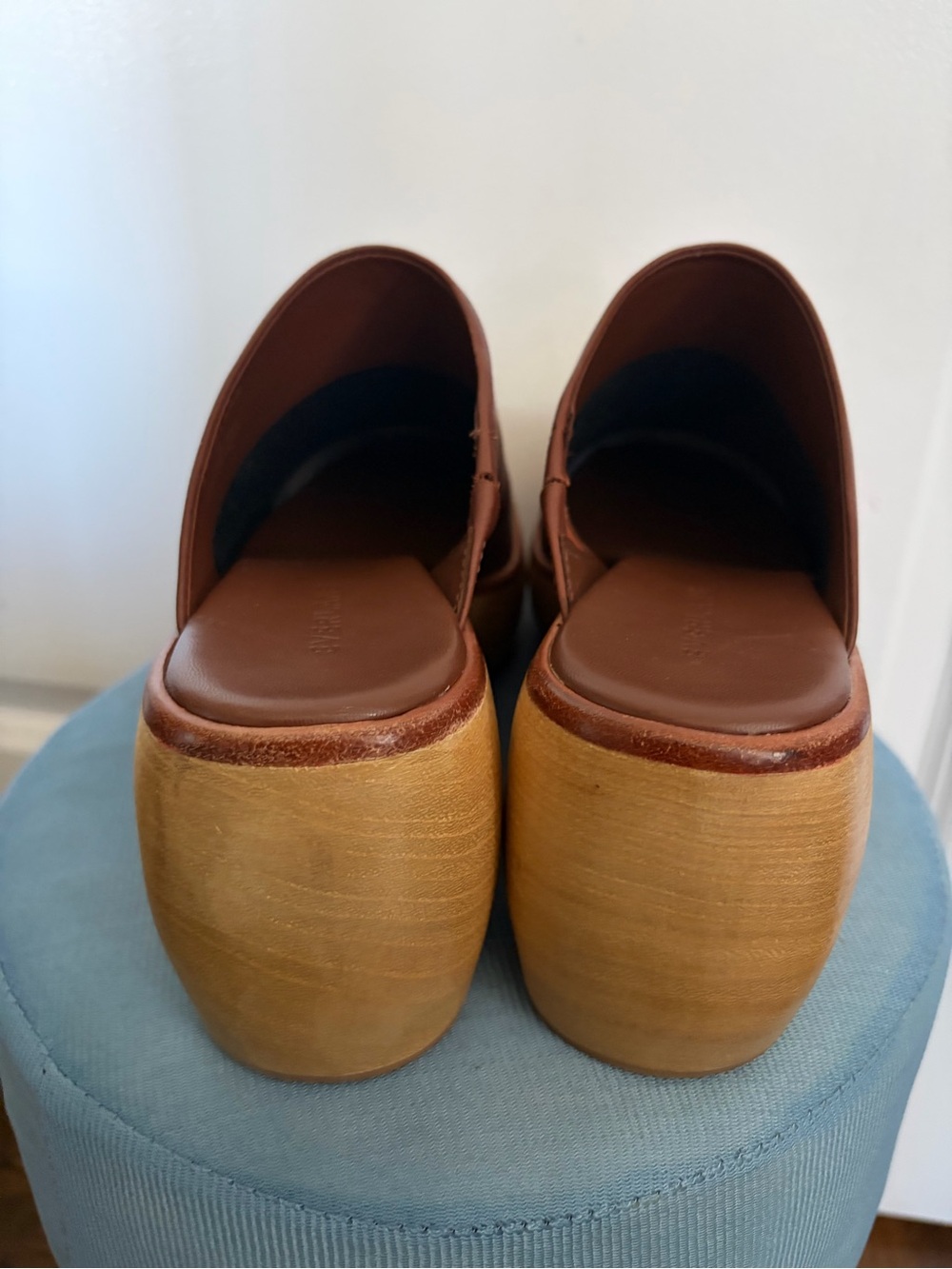 EVERLANE Leather THE WOODEN PUFFA CLOG - Size 8 - Picture 9 of 16